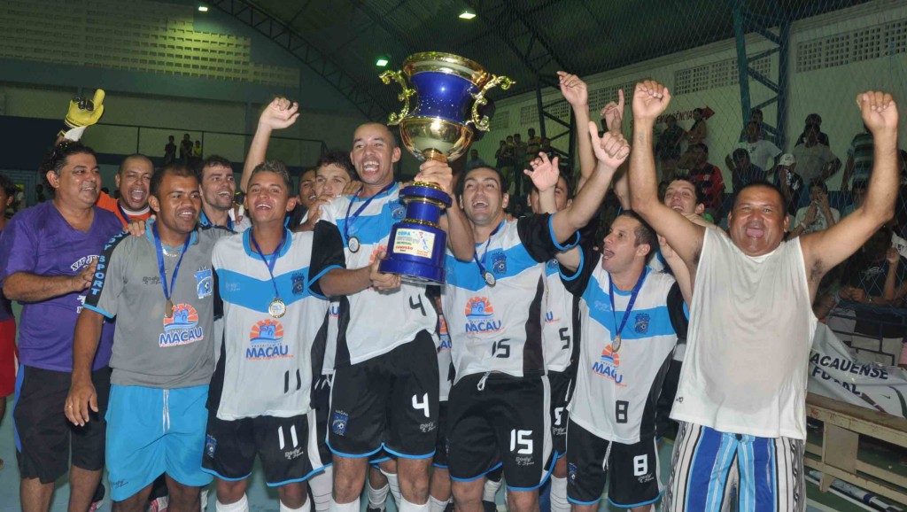 Em 2012 Macau se consagra campeão da 1ª Copa Intertv Cabugi de Futsal, agora parte em busca de novos títulos